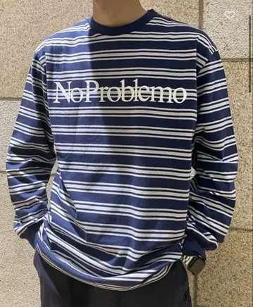 <No Problemo> 보더 롱 슬리브 TEE