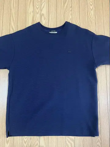 Lacoste 네이비 리브 티셔츠