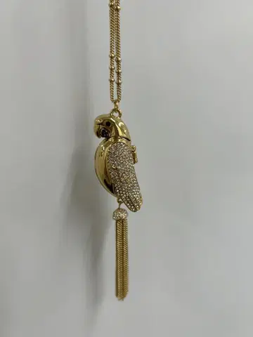 V386/kate spade/레어/파베 잉코 태슬 롱 목걸이