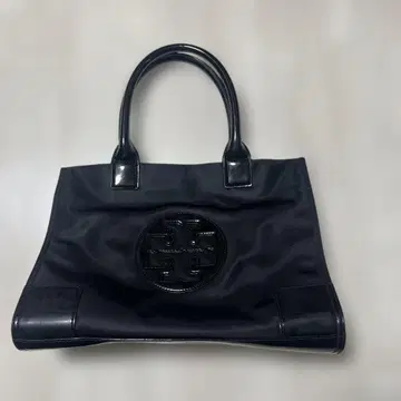 블랙 나일론 토트백