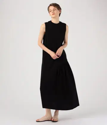 MACPHEE 맥피 사일로 프리미엄 비대칭 개더 원피스