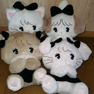 mikko characters BLACK RIBBON BIG 봉제 인형