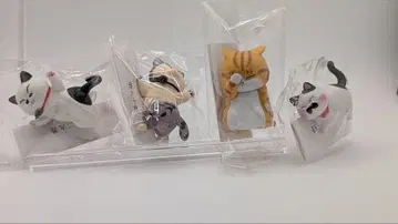 복권 포함 고양이 피규어 4개 세트 미개봉
