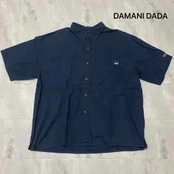 DAMANI DADA 반팔 셔츠 린넨 린넨 빅 실루엣 힙합