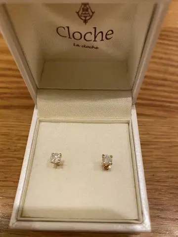 Cloche K10 다이아몬드 0.19ct 귀걸이