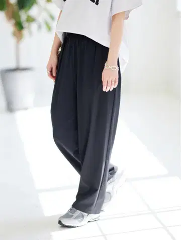 JOURNAL STANDARD 나일론 스트레치 와이드 팬츠 블랙 38