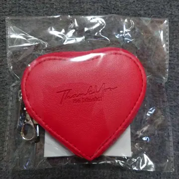 사잔 올스타즈 하트형 소품함 빨간색 키링 포함