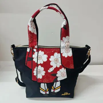 미스사파토 나일론 기모노 숄더 토트백 경량 일본풍 패턴 기념품