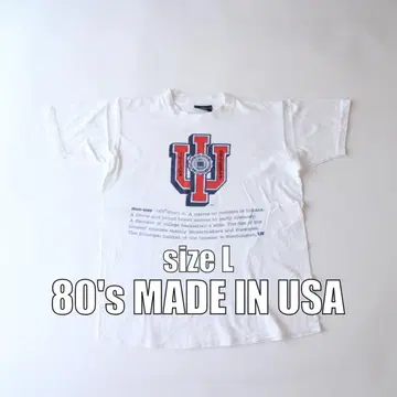 80s MADE IN USA 티셔츠 빈티지 칼리지 [GG0212