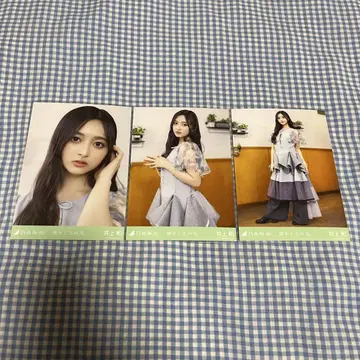 노기자카46 이노우에 카즈 브로마이드 그리움의 끝 3종 컴프
