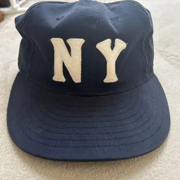 NY 로고 네이비 캡 미국제