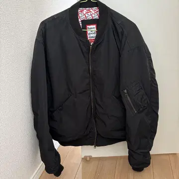 MOUSSY 블랙 MA-1 자켓 F 사이즈