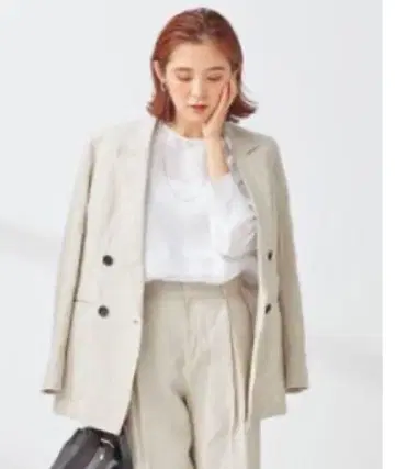 23구 30 사이즈 LIBECO THICK 더블 앞자켓 베이지
