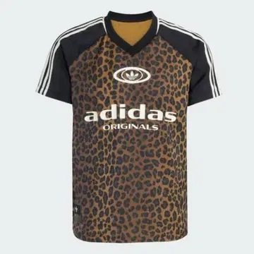 아디다스 SATIN JERSEY 새틴 저지 레오파드 브라운