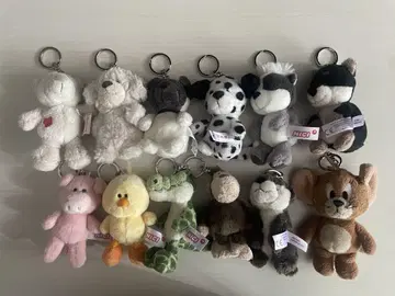 NICI 봉제 인형 키링 세트