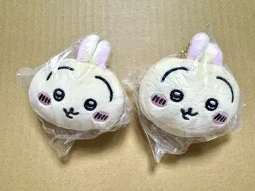 치이카와 (먼작귀) 쫀득쫀득한 페이스 마스코트 키링 토끼
