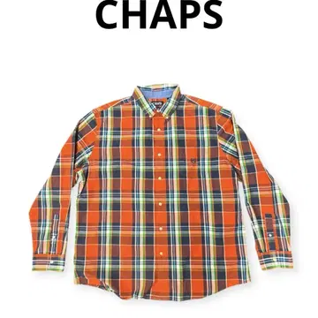 빅 사이즈] US 구제 의류 CHAPS 긴팔 체크 셔츠 XXL