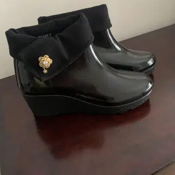 Ankelea Boots Wos US.9 블랙 웨지솔 숏부츠