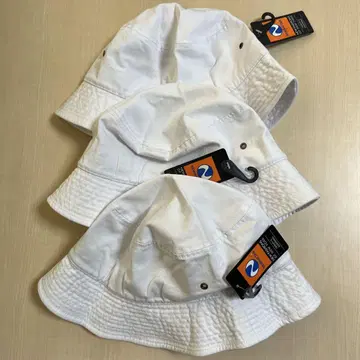 새상품 뉴하탄 버킷 햇 화이트 코튼 L XL 3개