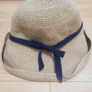 mature ha. BOXED HAT 네이비 리본