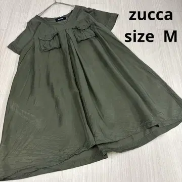 ZUCCa 올리브 반팔 원피스 레이온 밀리터리풍