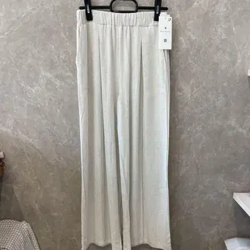 Bou Jeloud 아이보리 와이드 팬츠