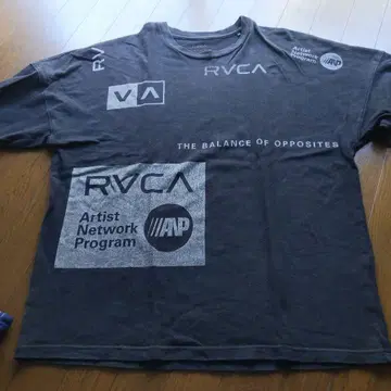 RVCA 롱 슬리브 티셔츠 블랙