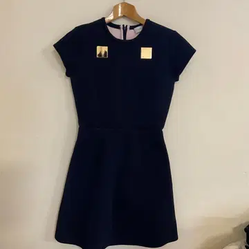 CARVEN 반팔 미니 원피스 XS 네이비