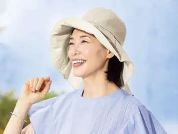 하루메쿠 차광 원단 모자