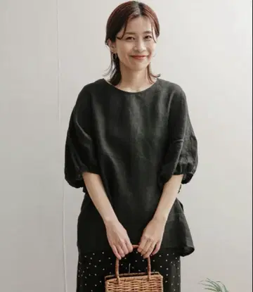 린넨 100% 상의