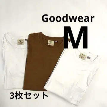 Goodwear 남성용 긴팔 티셔츠 M 3장