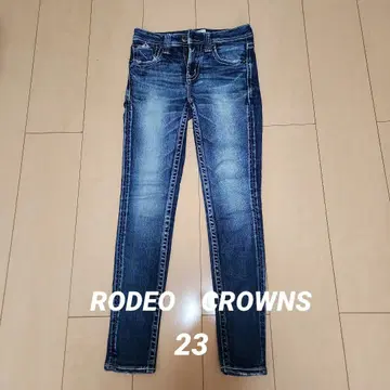 Rodeo Crowns 스키니 데님 다크 블루