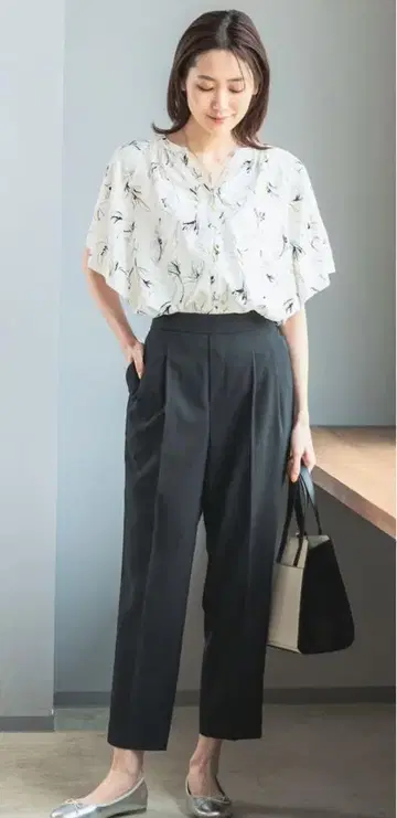 우츠쿠 실루엣 글로벌 워크 global work 여성용 팬츠