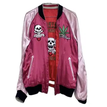 SKULL REVERSIBLE SUKAJAN 구제 의류 리버서블 스카잔