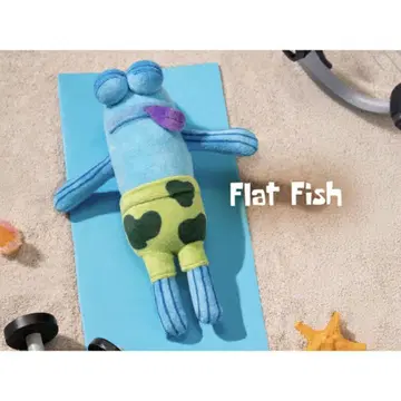 Bikini Bottom Buddies 봉제 인형 flat fish
