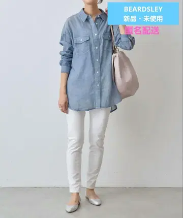 BEARDSLEY 스트레치 코튼 파긴스 화이트 비어즐리