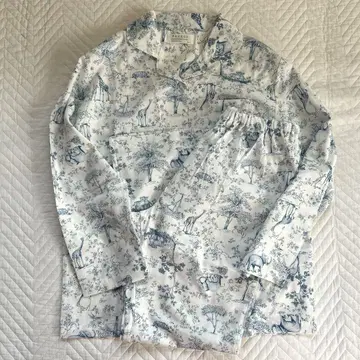 NARUE 동물 패턴 긴팔 파자마 M-L