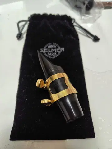 SELMER 80-C 알토 색소폰 마우스피스 중고, 리가처 포함