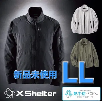 미사용 새상품 X 쉘터 더위 자켓 LL 워크맨 블랙