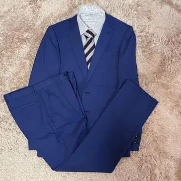 Perfect Suit Factory 파랑 스트라이프 비즈니스 정장 L