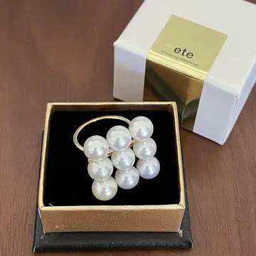에테 ete 펄 링 SV925 골드 도금 15호