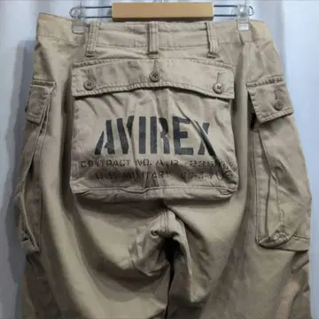 AVIREX 아비렉스 코튼 몽키 팬츠 S 카고 팬츠