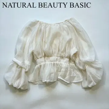NATURAL BEAUTY BASIC 시어 쉬폰 블라우스 예쁜