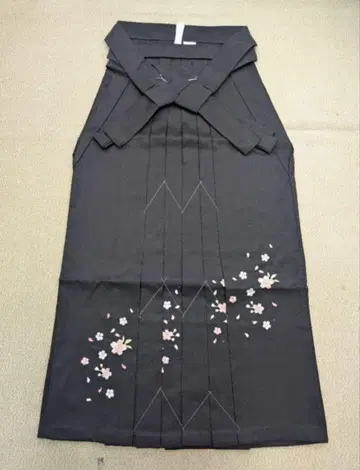 새상품 여자 하카마 자수 블랙 91cm