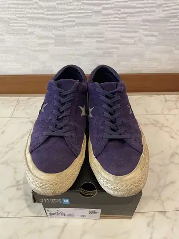 CONVERSE ONE STAR 스웨이드 스니커즈 보라색 US 모델