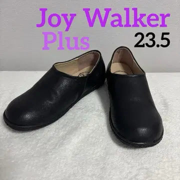 Joy Walker 블랙 사이드 고어 슬립온 가죽 사양 23.5
