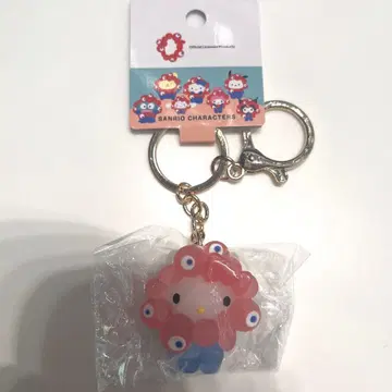 만박 산리오 밈쿠밈쿠 입체 마스코트 클리어 키링 키티