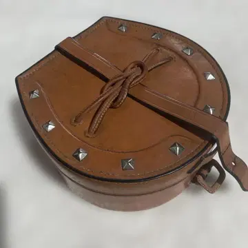 앤티크 '교체용 옷깃 케이스' 브라운 말발굽 모양 스터드 포함 [초레어]