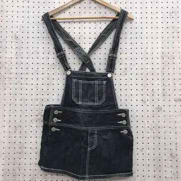 Y2K 아메카지 팝 갸루 구제 의류 데님 점퍼 미니 스커트