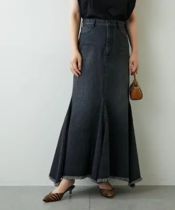 Whim Gazette 데님 머메이드 스커트 새상품급